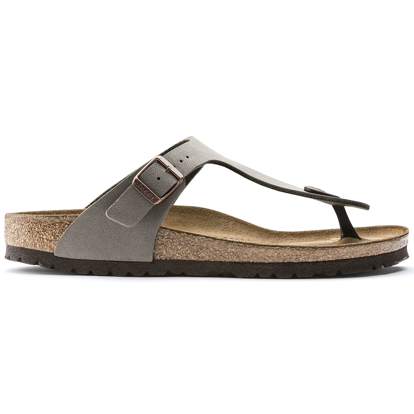 Birkenstock Gizeh Stone BirkiBuc Regular - 043391 | The Boot Shed