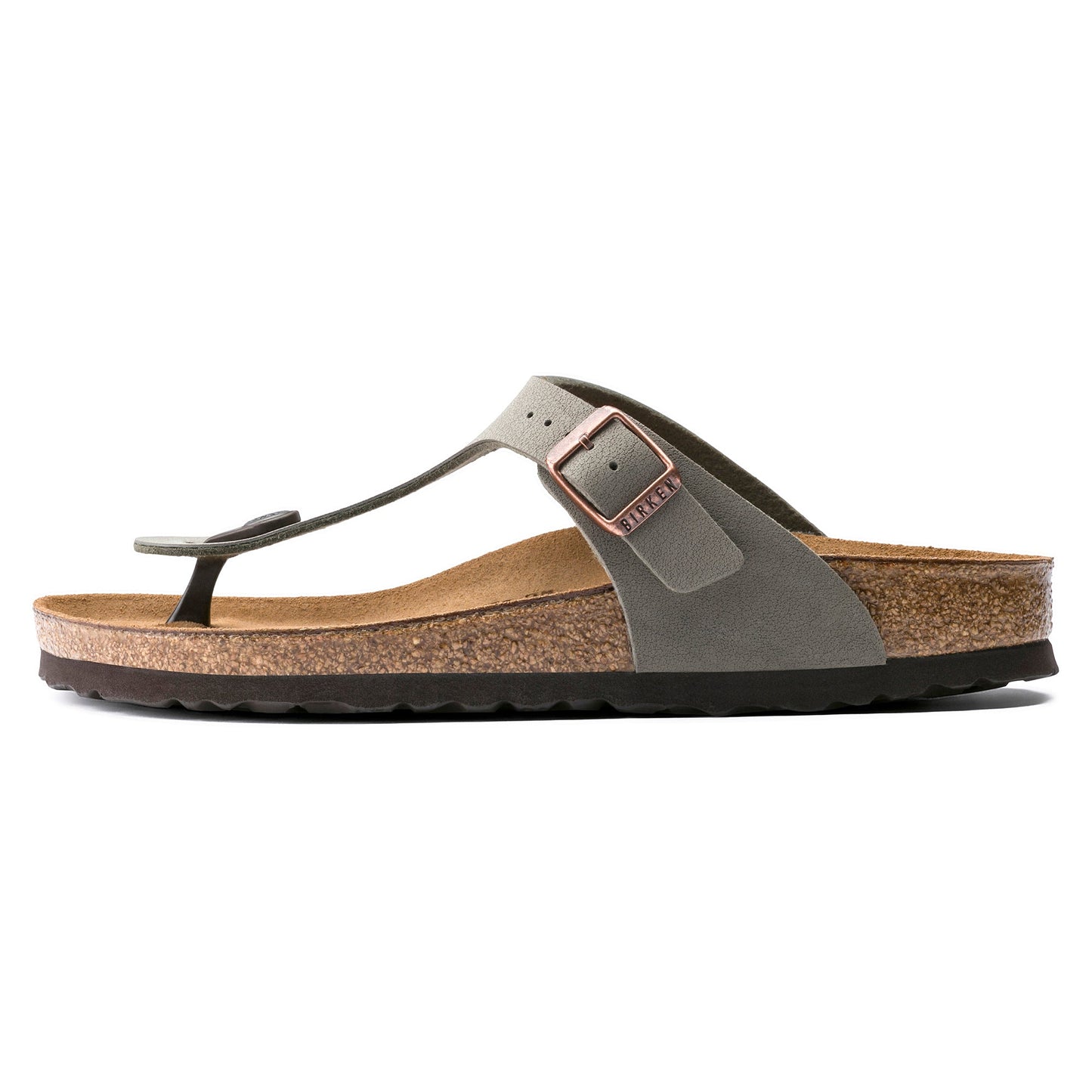 Birkenstock Gizeh Stone BirkiBuc Regular - 043391 | The Boot Shed