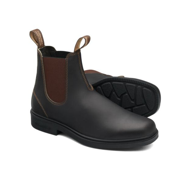 Blundstone Stout Brown Elastic Side Dress Boot 062 | The Boot Shed