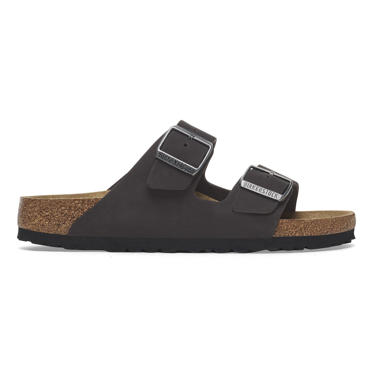 Birkenstock Arizona SFB Black Nubuck Leather Regular - 1019011 | The Boot Shed