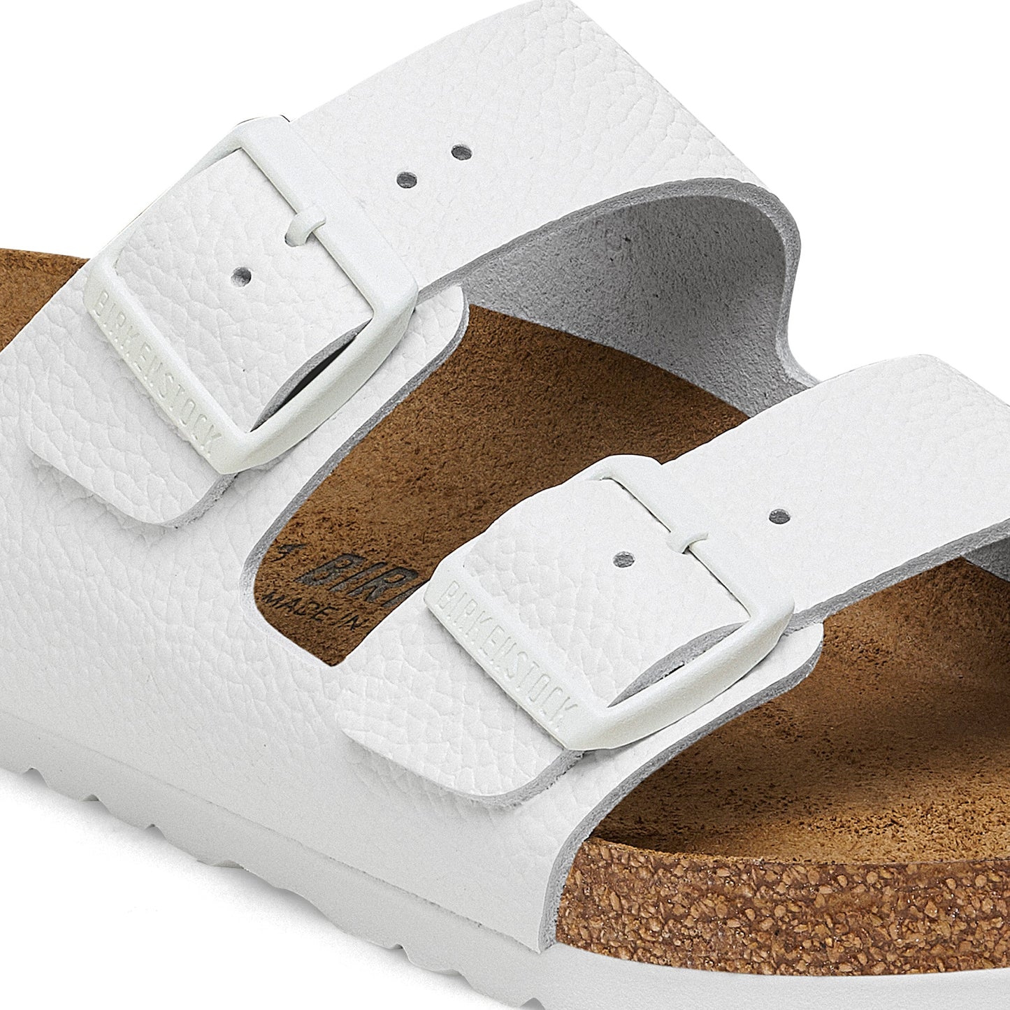 Birkenstock Arizona White Smooth Leather Regular - 1025048 | The Boot Shed