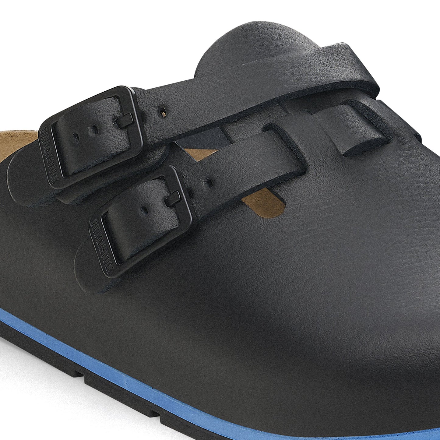 Birkenstock Kay Pro Black PU Coated Natural Leather Regular - 1026002 | The Boot Shed