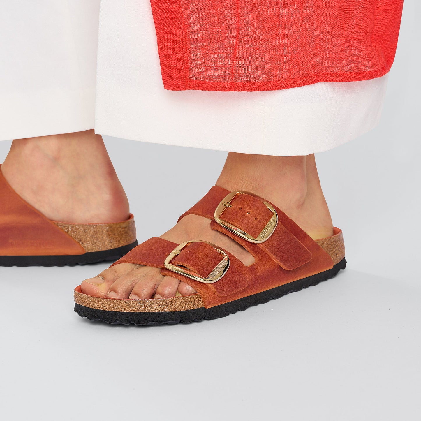 Birkenstock Arizona Big Buckle Burnt Orange Oiled Leather Regular - 1026609 | The Boot Shed