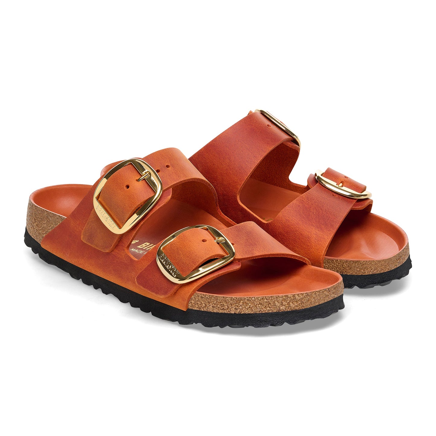 Birkenstock Arizona Big Buckle Burnt Orange Oiled Leather Regular - 1026609 | The Boot Shed