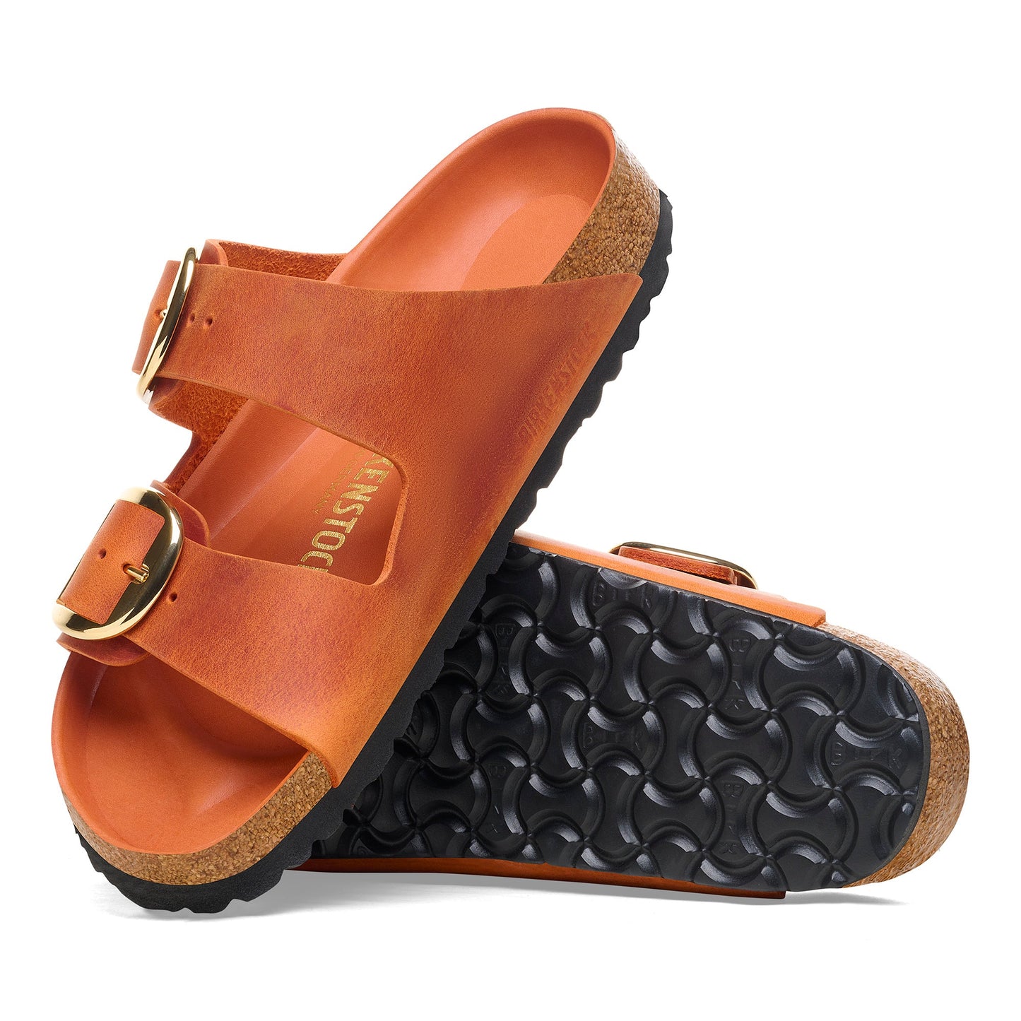 Birkenstock Arizona Big Buckle Burnt Orange Oiled Leather Regular - 1026609 | The Boot Shed
