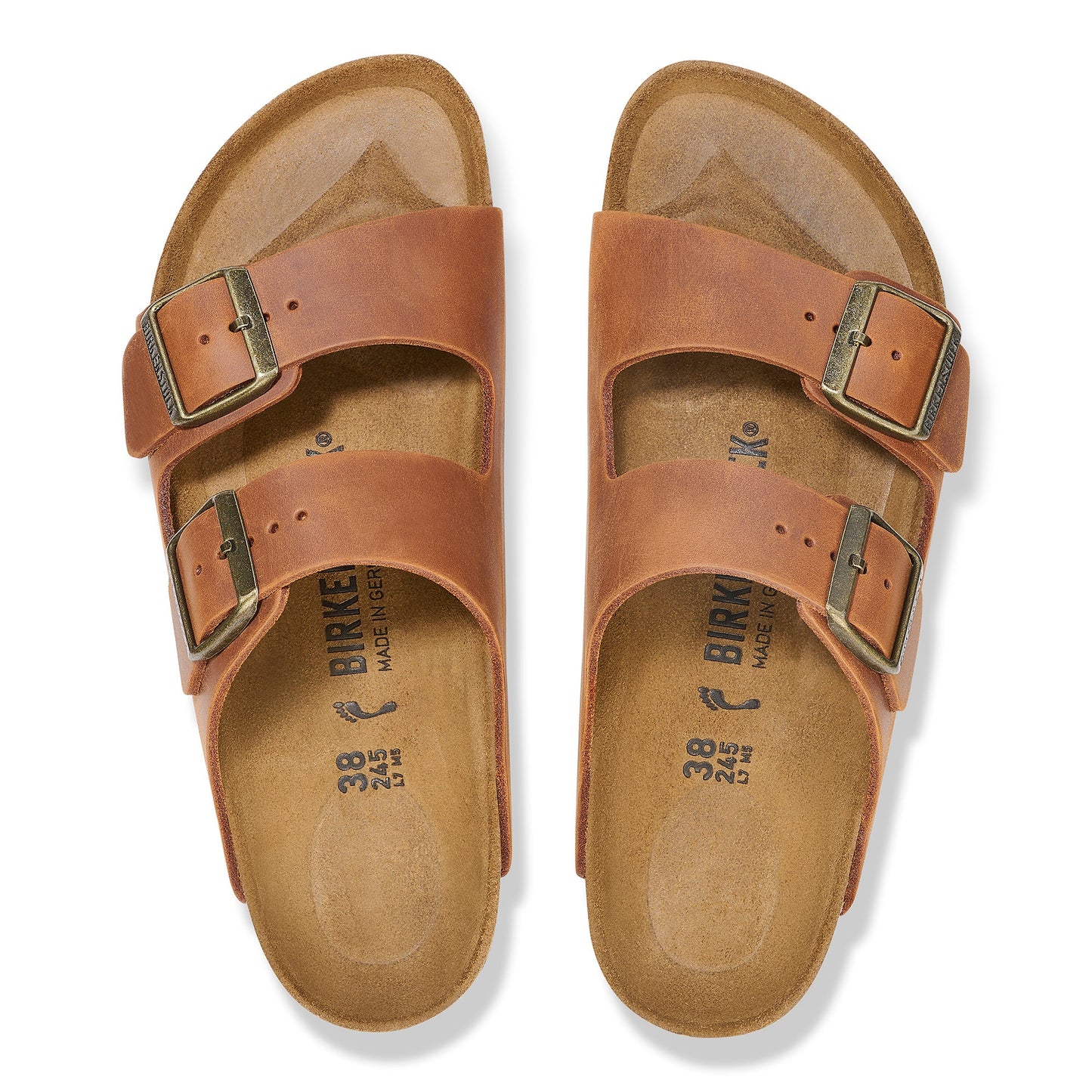 Birkenstock Arizona Cognac Oiled Leather Regular - 1028272 | The Boot Shed