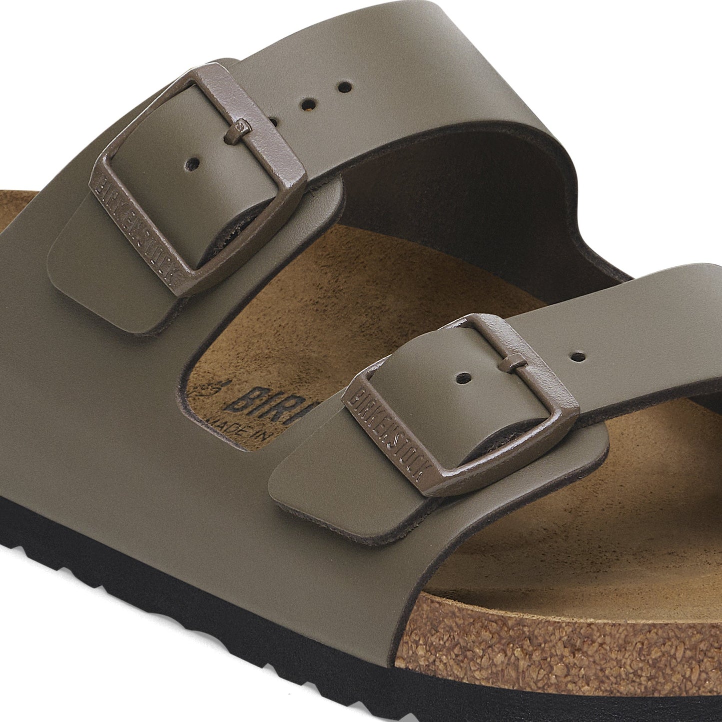 Birkenstock Arizona Concrete Grey Smooth Leather Regular - 1029153 | The Boot Shed