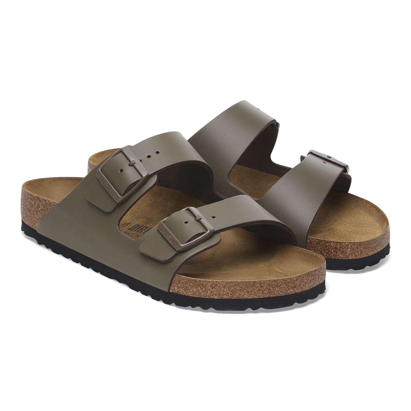 Birkenstock Arizona Concrete Grey Smooth Leather Regular - 1029153 | The Boot Shed
