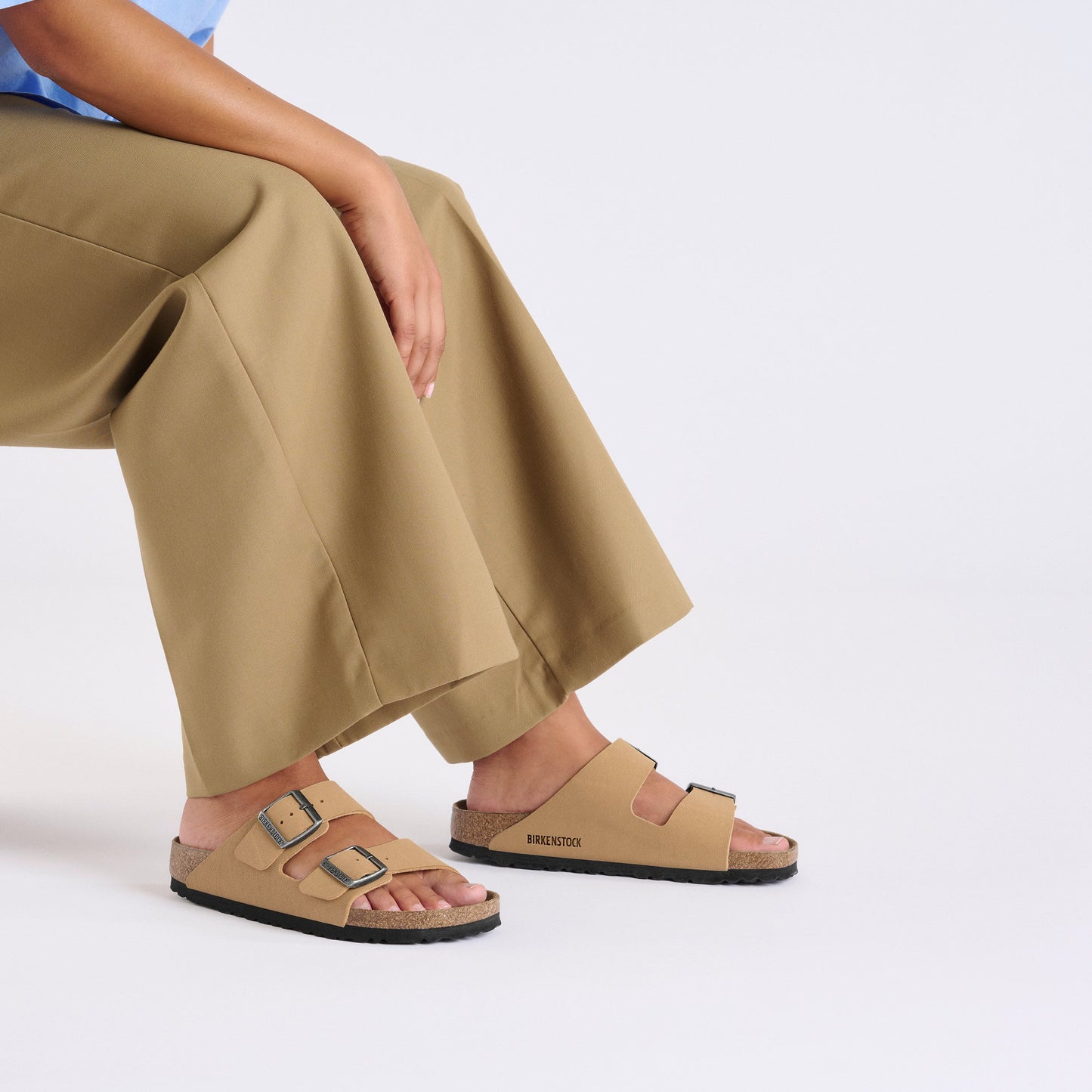Birkenstock Arizona Latte Cream BirkiBuc Regular - 1029170