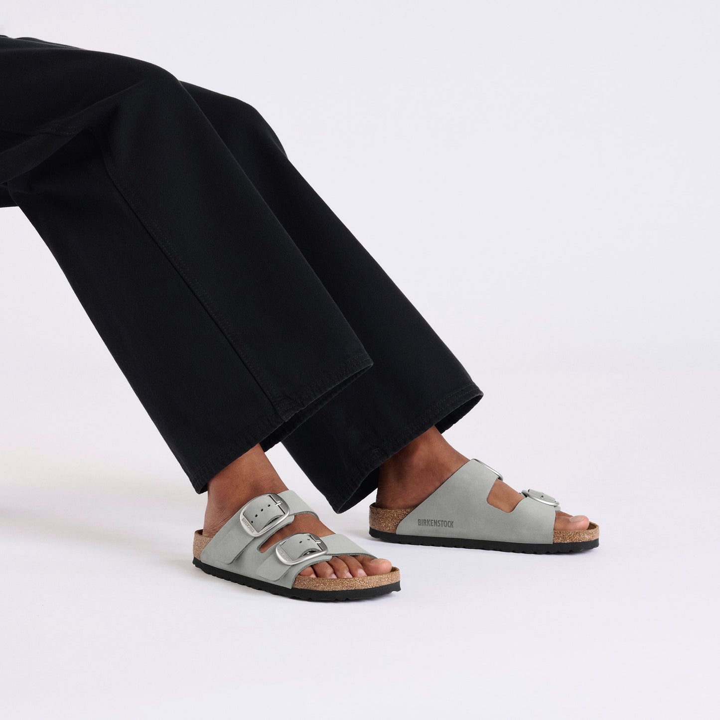 Birkenstock Arizona Big Buckle Pure Sage Nubuck Leather Narrow - 1029311 | The Boot Shed