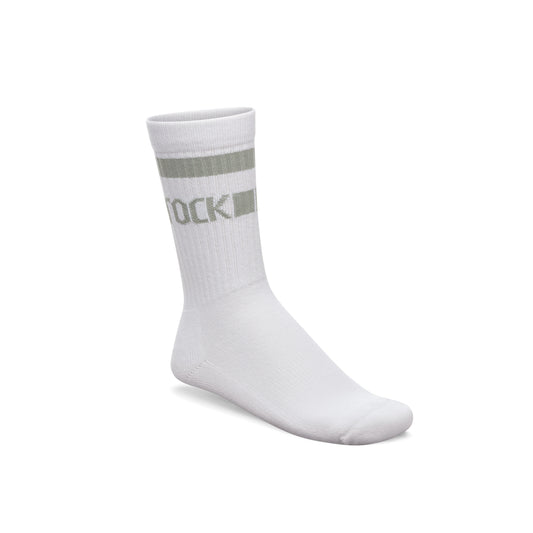 Birkenstock Cotton Tennis Sock White/Pure Sage - 1029752 | The Boot Shed