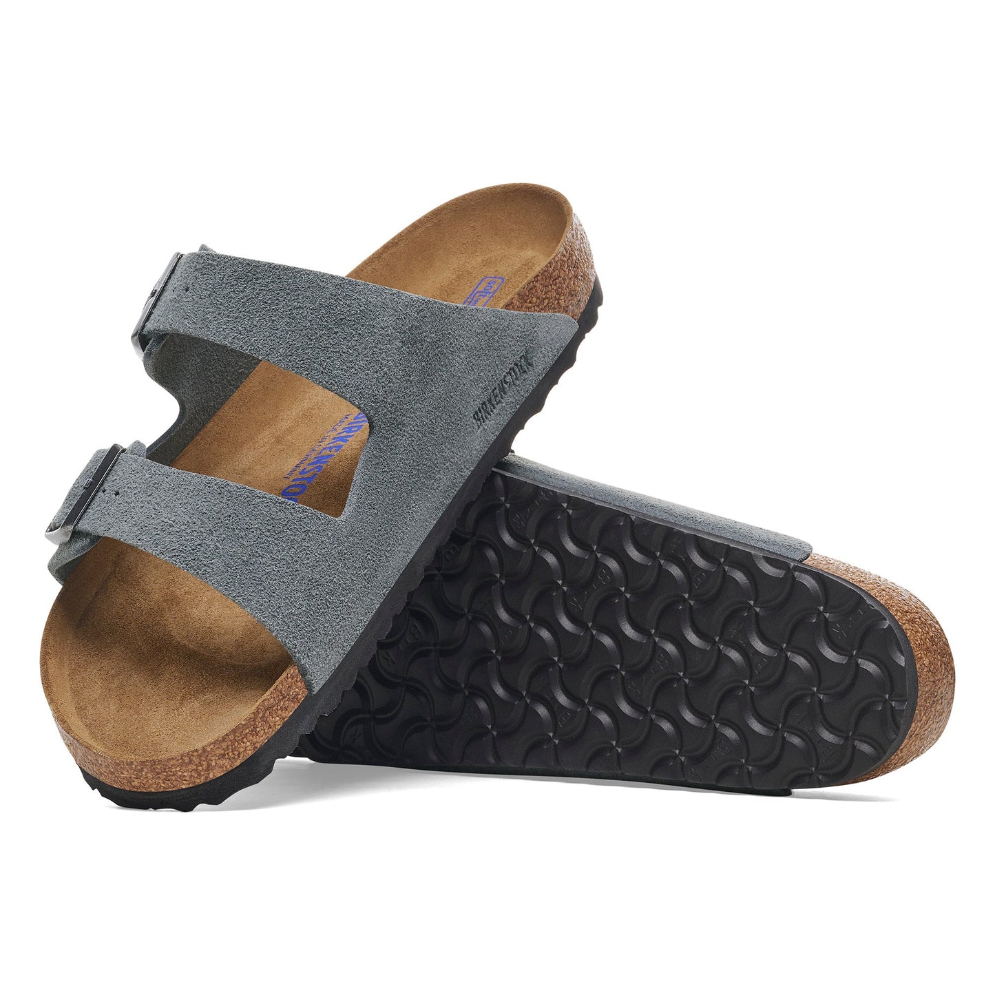 Birkenstock Arizona SFB Basalt Grey Suede Leather Regular - 1029790