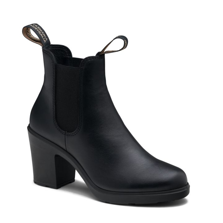 Blundstone Womens Elastic Sided Black Heel Boot - 2365 | the boot shed