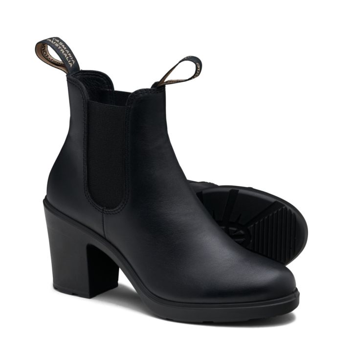 Blundstone Womens Elastic Sided Black Heel Boot - 2365 | the boot shed