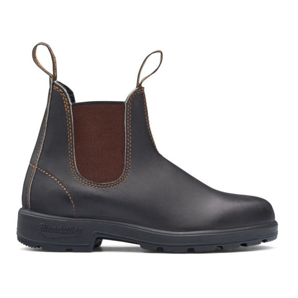 Blundstone Stout Brown Elastic Side Boot 500 | The Boot Shed