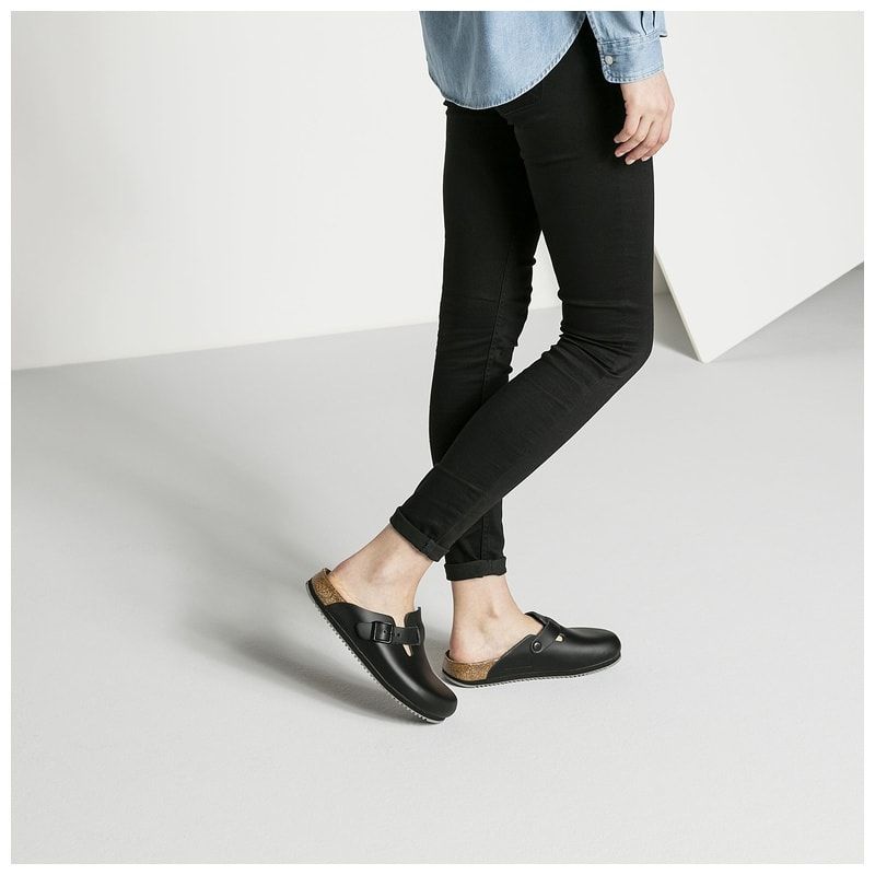 Birkenstock Boston Pro Black Regular - 1025979 | The Boot Shed
