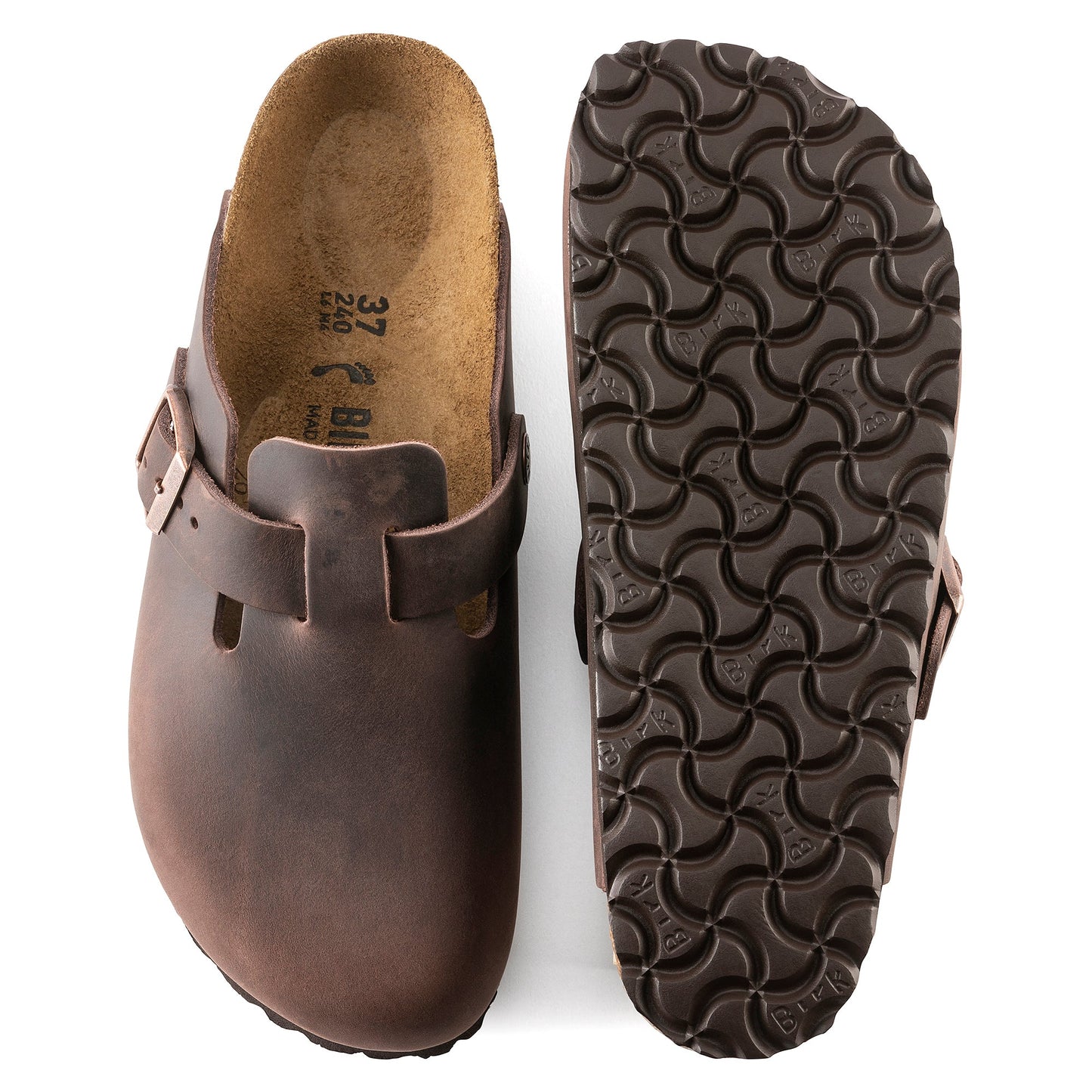 Birkenstock Boston Habana Oiled Leather Regular - 860131 | The Boot Shed