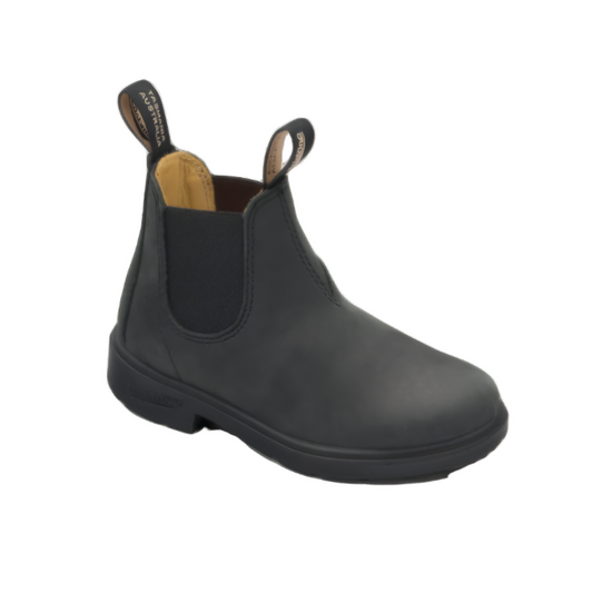 Blundstone 1325 Kids Rustic Black Elastic Side Boot - The Boot Shed