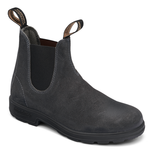 Blundstone Steel Grey Suede Elastic Side Boot 1910 | The Boot Shed