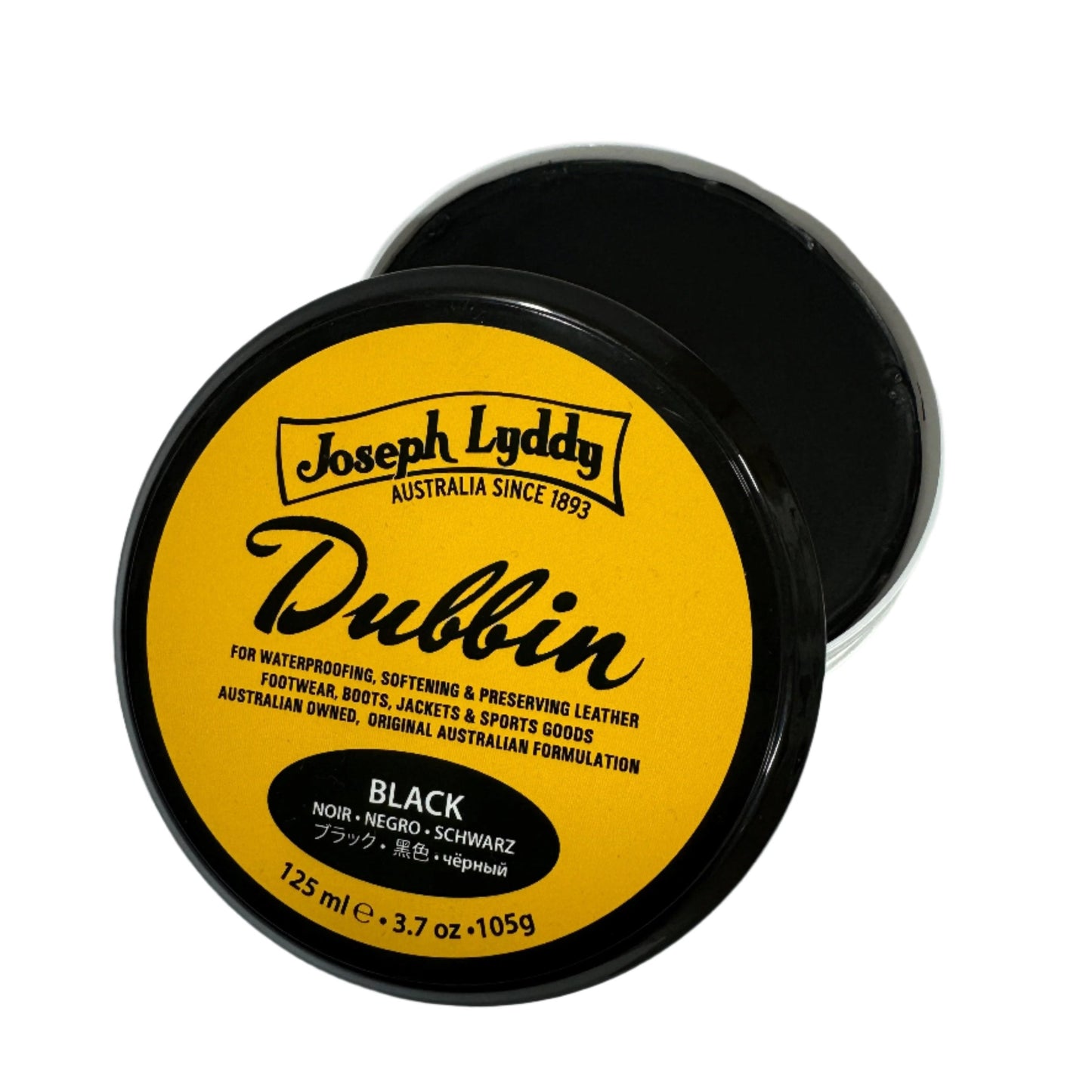 Joseph Lyddy Dubbin, Black 125ml - JL0913125 | Blue Heeler Boots