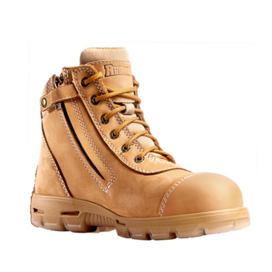 Redback Cobar Safety Zip Side, Wheat - USCWZS | The Boot Shed