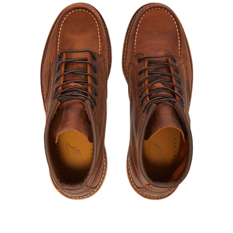 Redwing Moc Toe 6-inch, Copper Rough & Tough 1907 | The Boot Shed