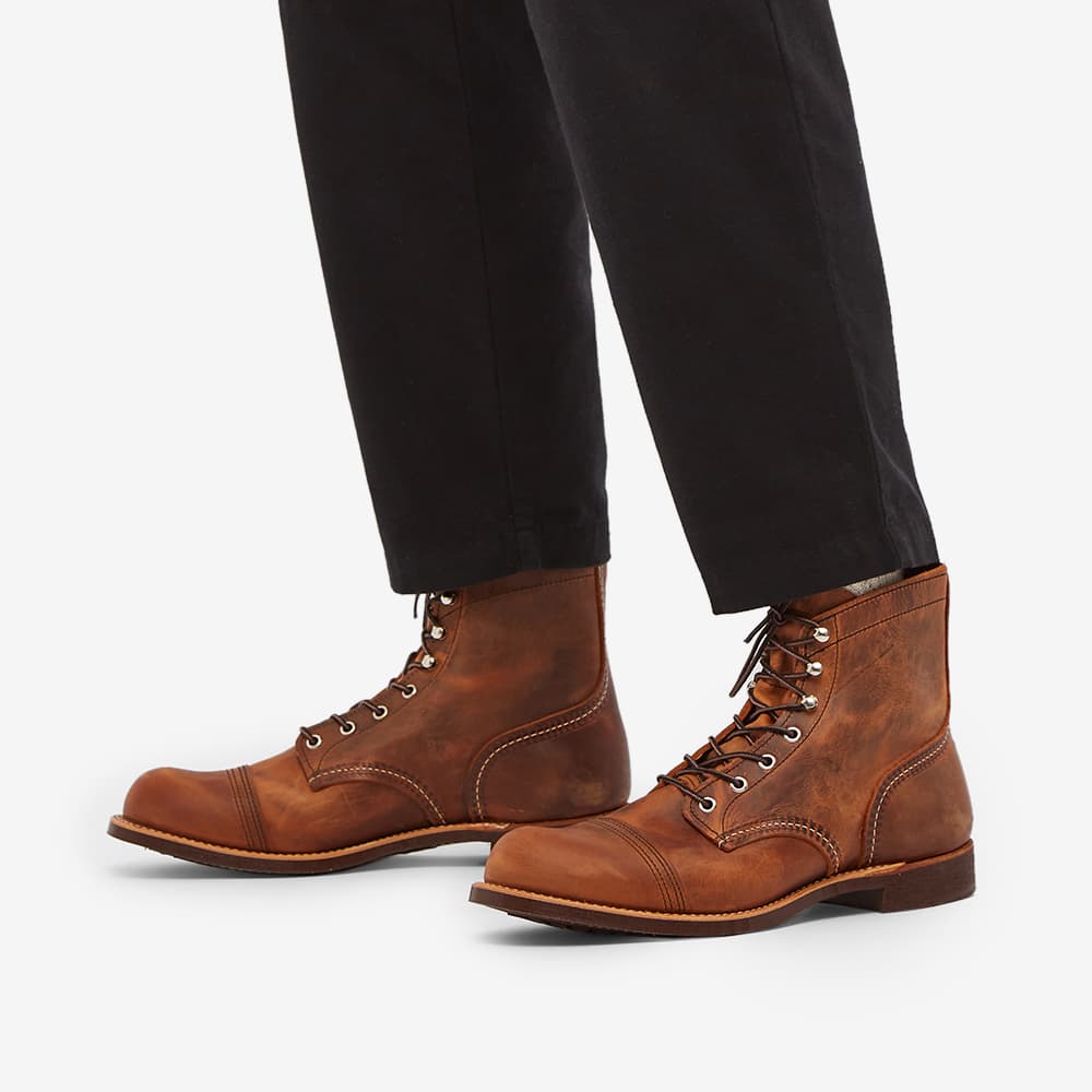 Redwing Iron Ranger, Copper Rough & Tough 8085, the boot shed