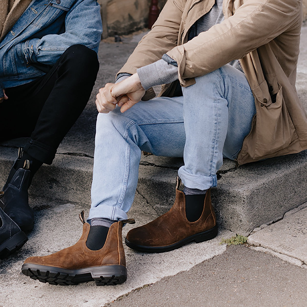 Blundstone Tobacco Suede Chelsea Elastic Side Boot 1911 the-boot-shed