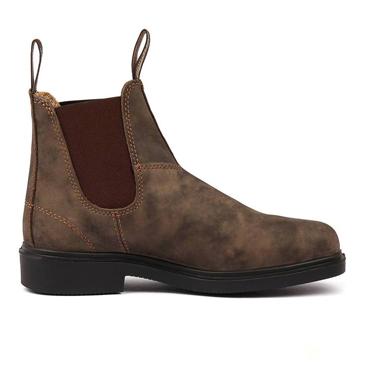 Blundstone Rustic Chelsea Brown Elastic Side Dress Boot 1306 the-boot-shed