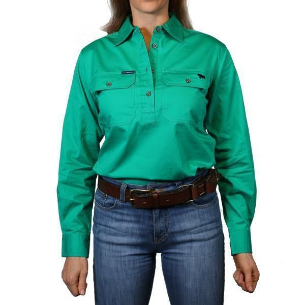 Ringers & Western Pentecost River Womens Half Button Work Shirt - 171210002