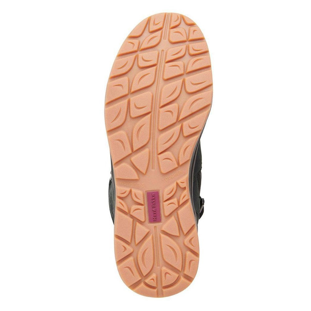 Hard Yakka Women's 3056 Lace Up & Side Zip Safety Boot, Black - Y60245