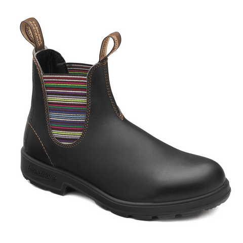 Blundstone 1409 Brown Chelsea with Stripes Elastic Side Boot the_boot_shed