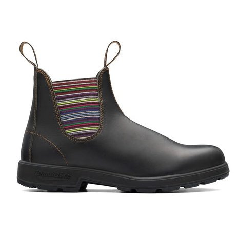 Blundstone 1409 Brown Chelsea with Stripes Elastic Side Boot the_boot_shed