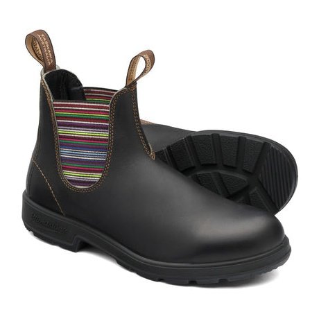Blundstone Boots Brown Chelsea with Stripes Elastic Side 1409 the_boot_shed