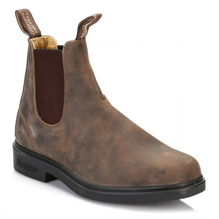 Blundstone Rustic Chelsea Brown Elastic Side Dress Boot 1306 the-boot-shed