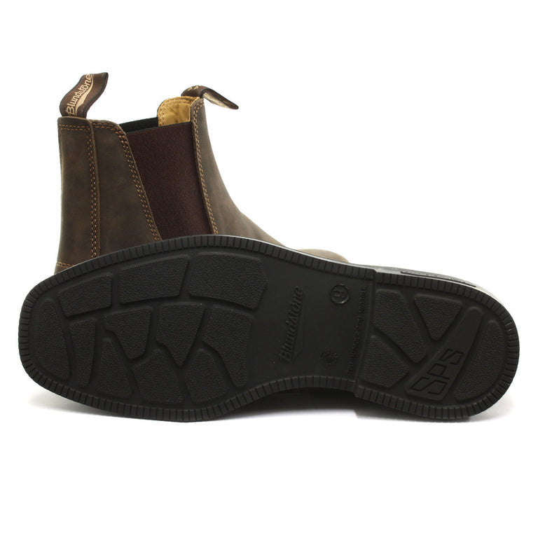 Blundstone Rustic Chelsea Brown Elastic Side Dress Boot 1306 the-boot-shed