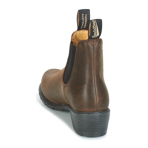 Blundstone Womens Heeled Boots, Antique Brown - 1673 | The Boot Shed
