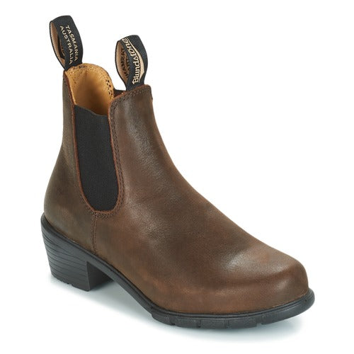 Blundstone Womens Heeled Boots, Antique Brown - 1673 | The Boot Shed