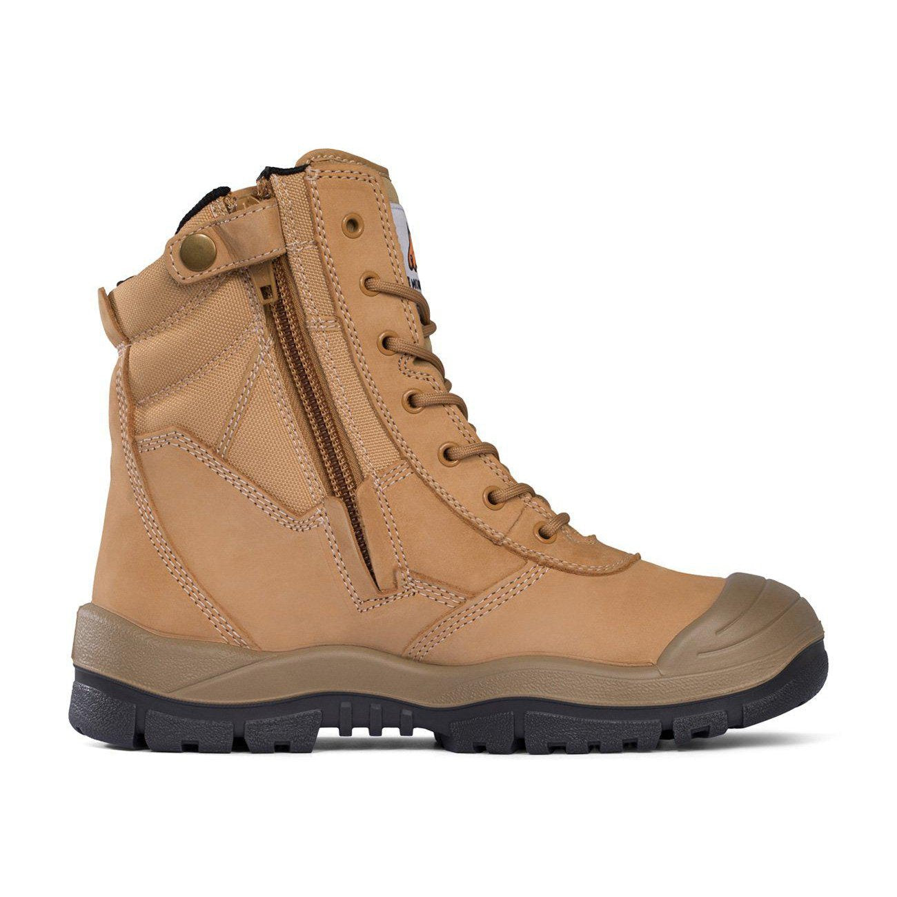 Mongrel Wheat High Leg ZipSider Boot w/ Scuff Cap - 451050 the-boot-shed