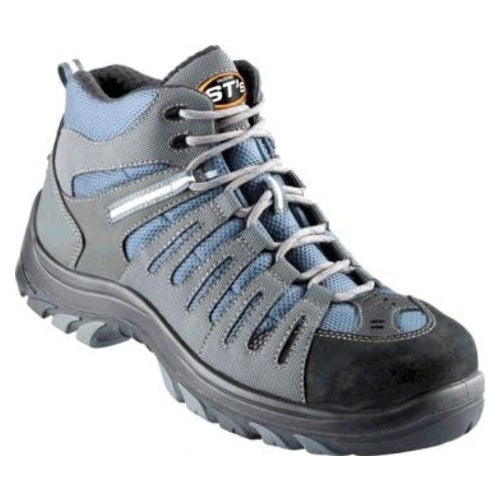 Oliver Blue/Grey Lace Up Boot - 44-535 | The Boot Shed