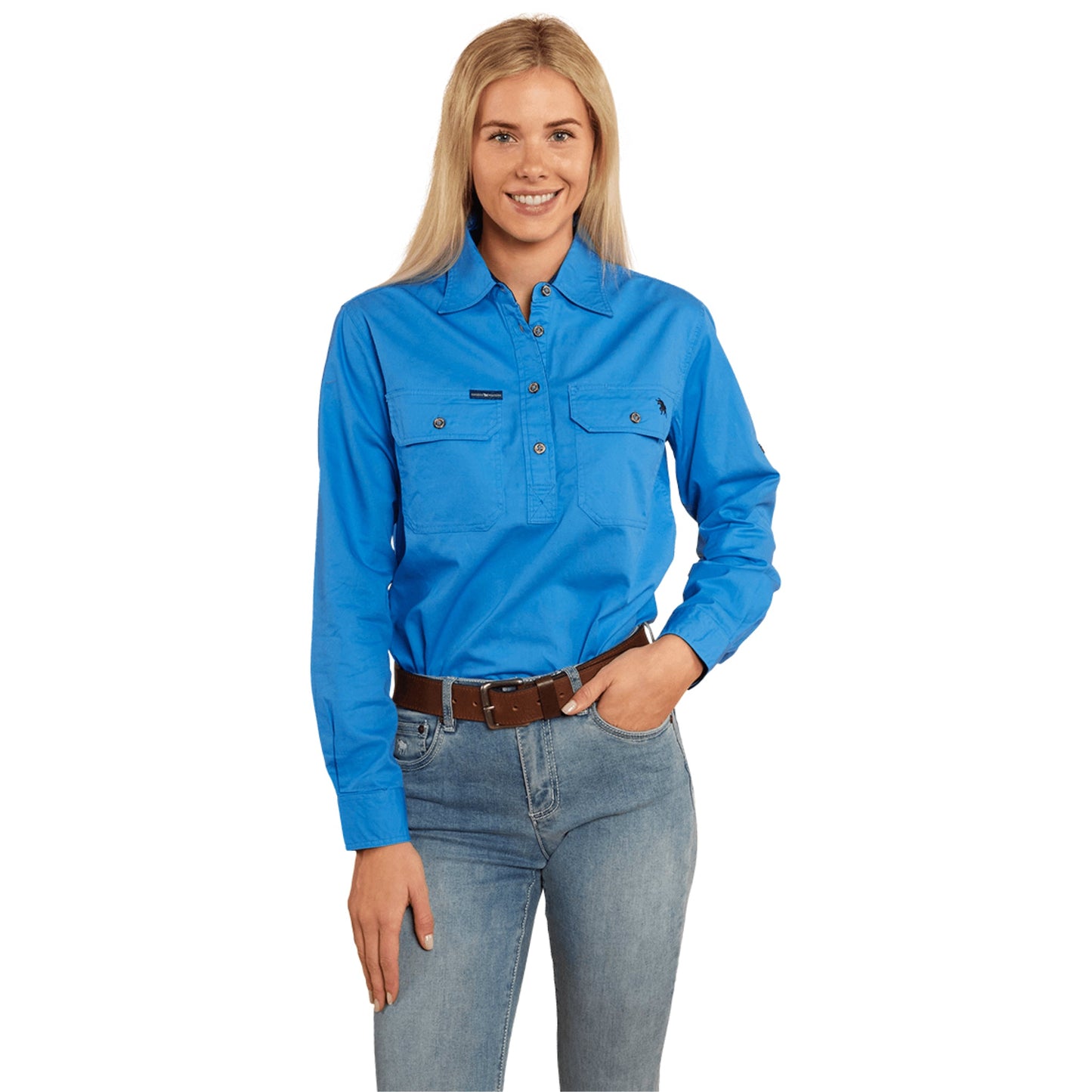 Ringers & Western Pentecost River Womens Half Button Work Shirt  - 171210002