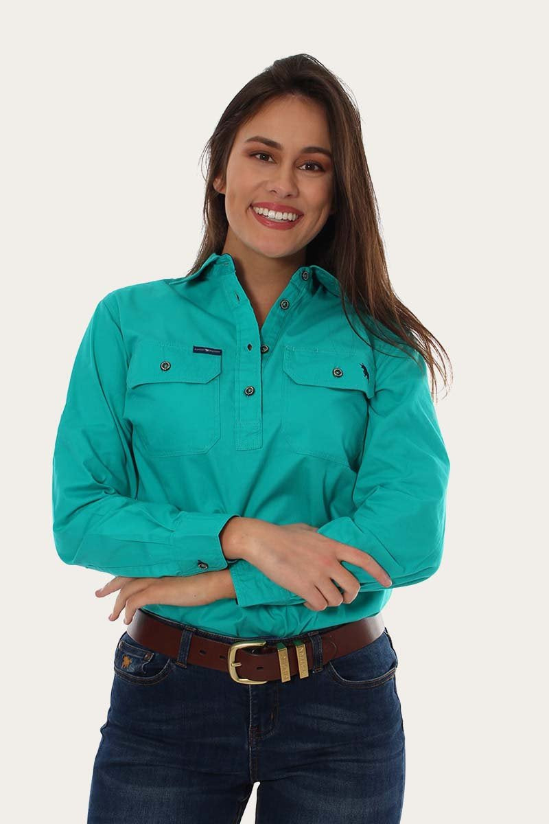 Ringers & Western Pentecost River Womens Half Button Work Shirt  - 171210002