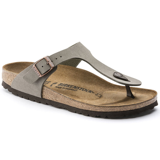 Birkenstock Gizeh Stone BirkiBuc Regular - 043391 | The Boot Shed