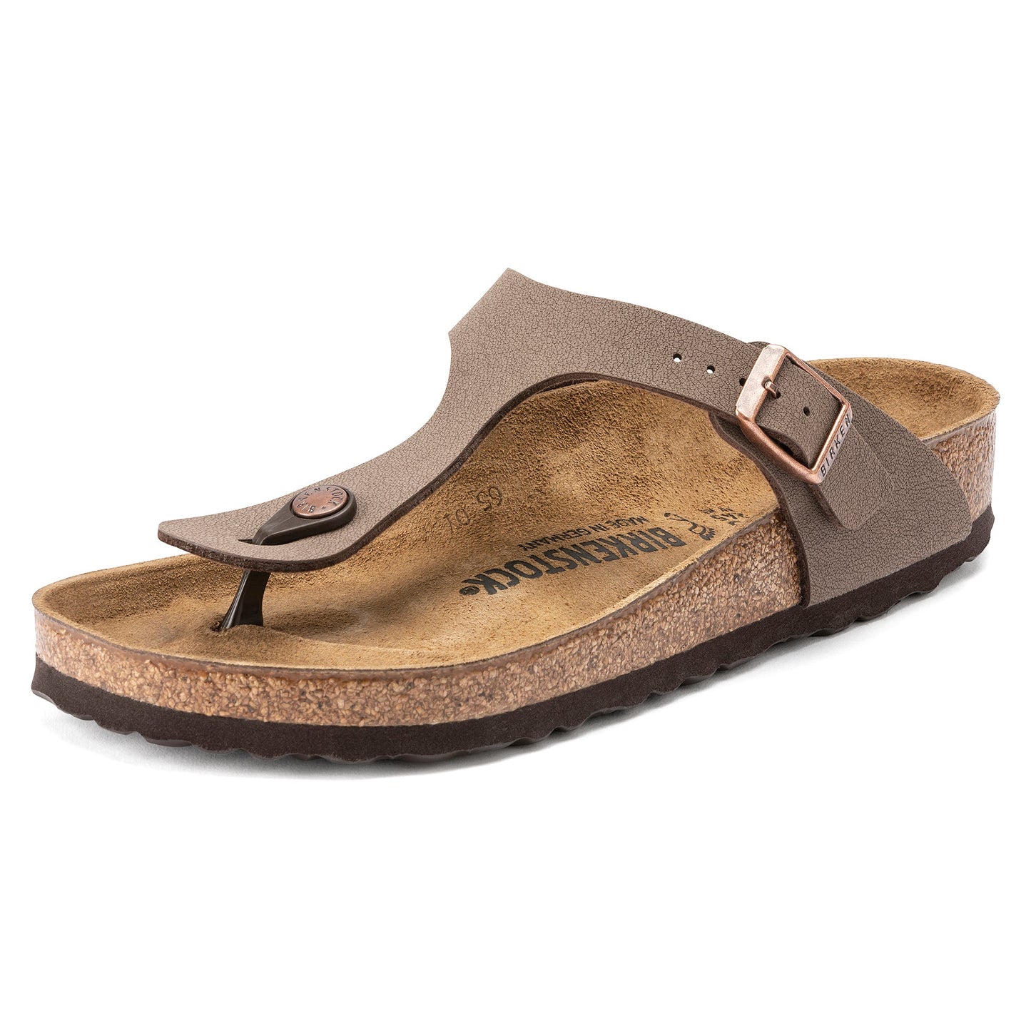 Birkenstock Gizeh Mocca BirkiBuc Regular - 043751 | The Boot Shed