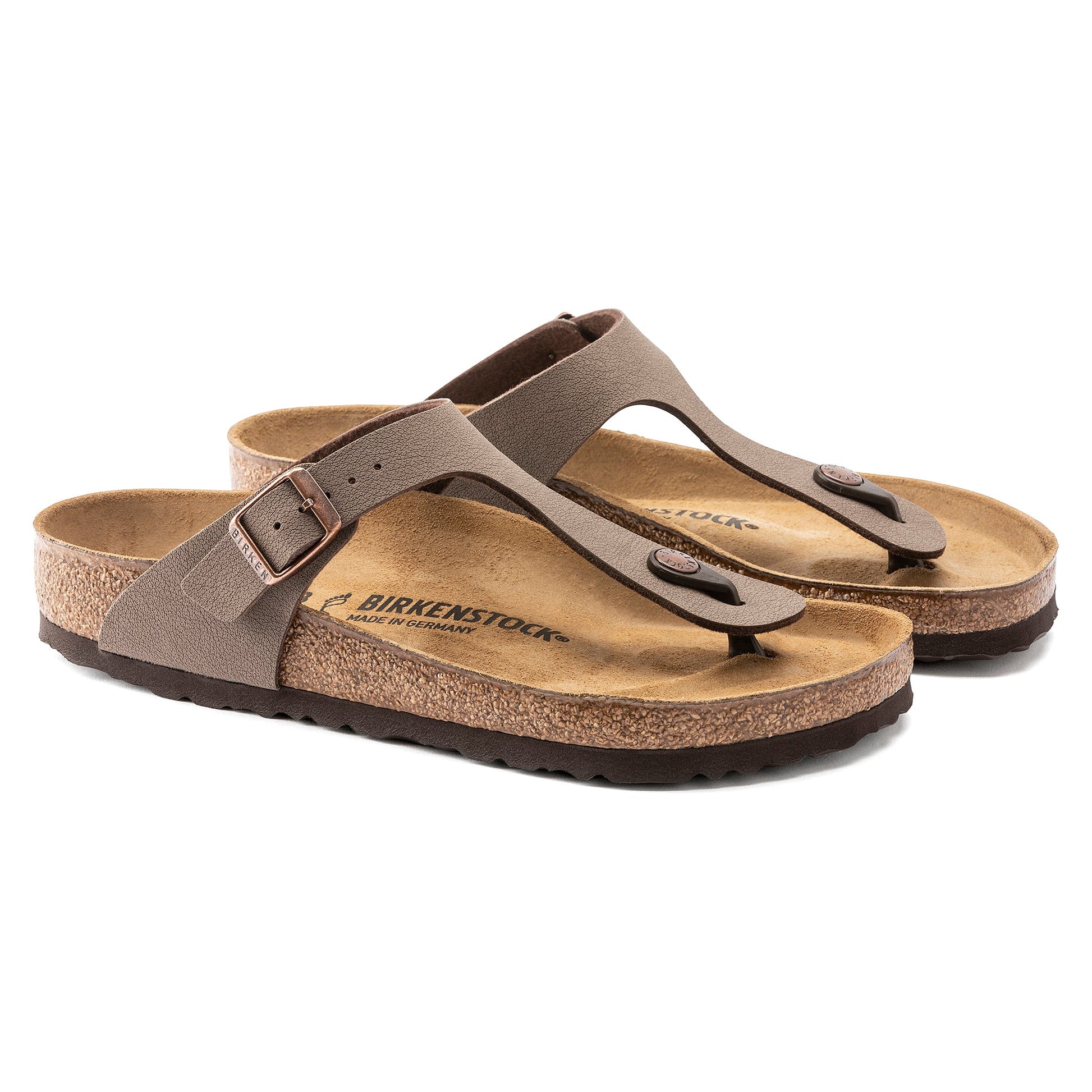 Birkenstock Gizeh Mocca BirkiBuc Regular - 043751 | The Boot Shed