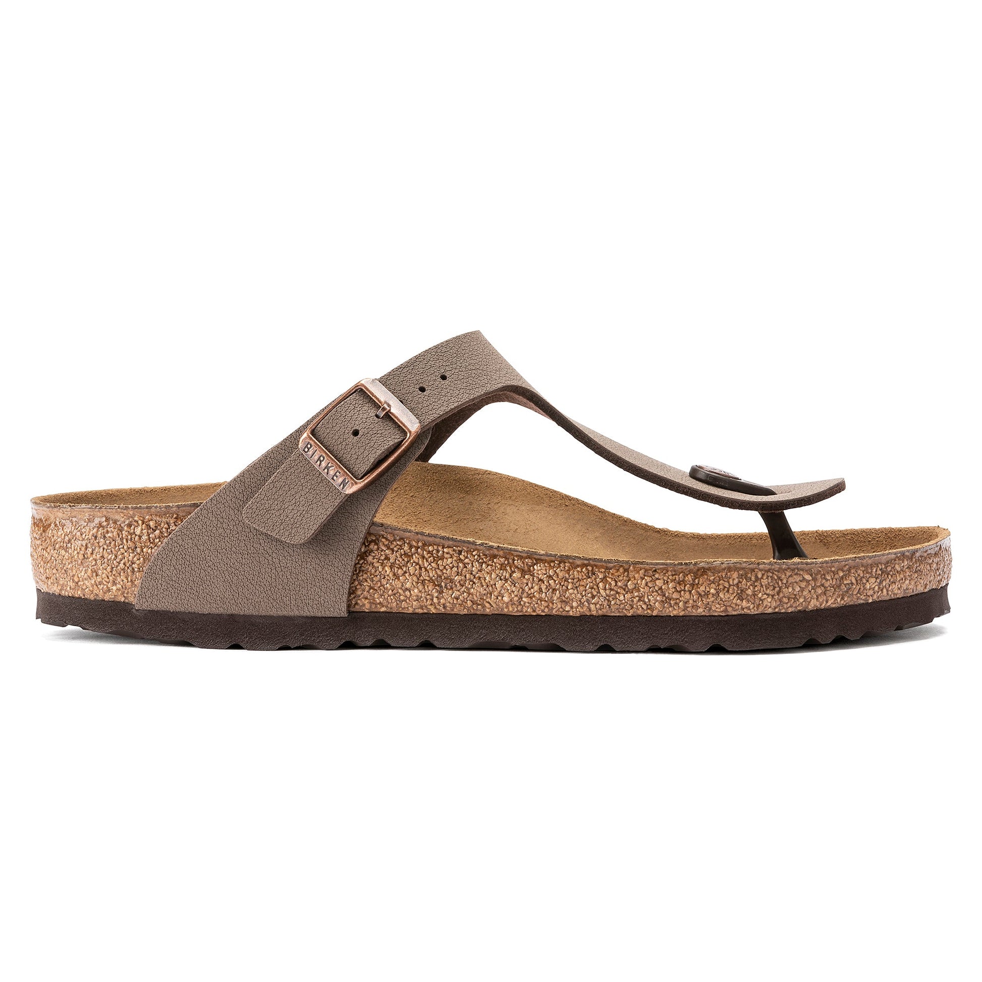 Birkenstock Gizeh Mocca BirkiBuc Regular - 043751 | The Boot Shed
