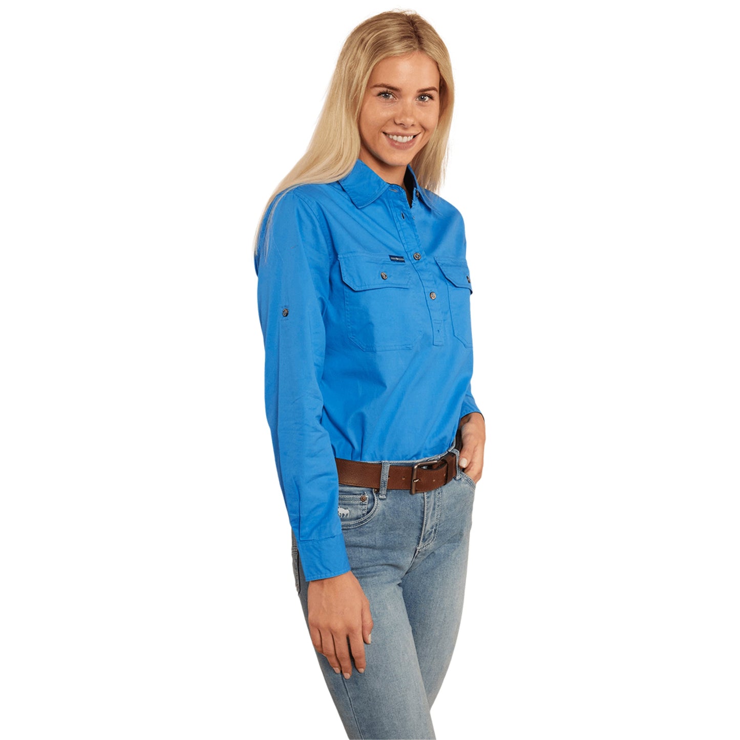 Ringers & Western Pentecost River Womens Half Button Work Shirt  - 171210002