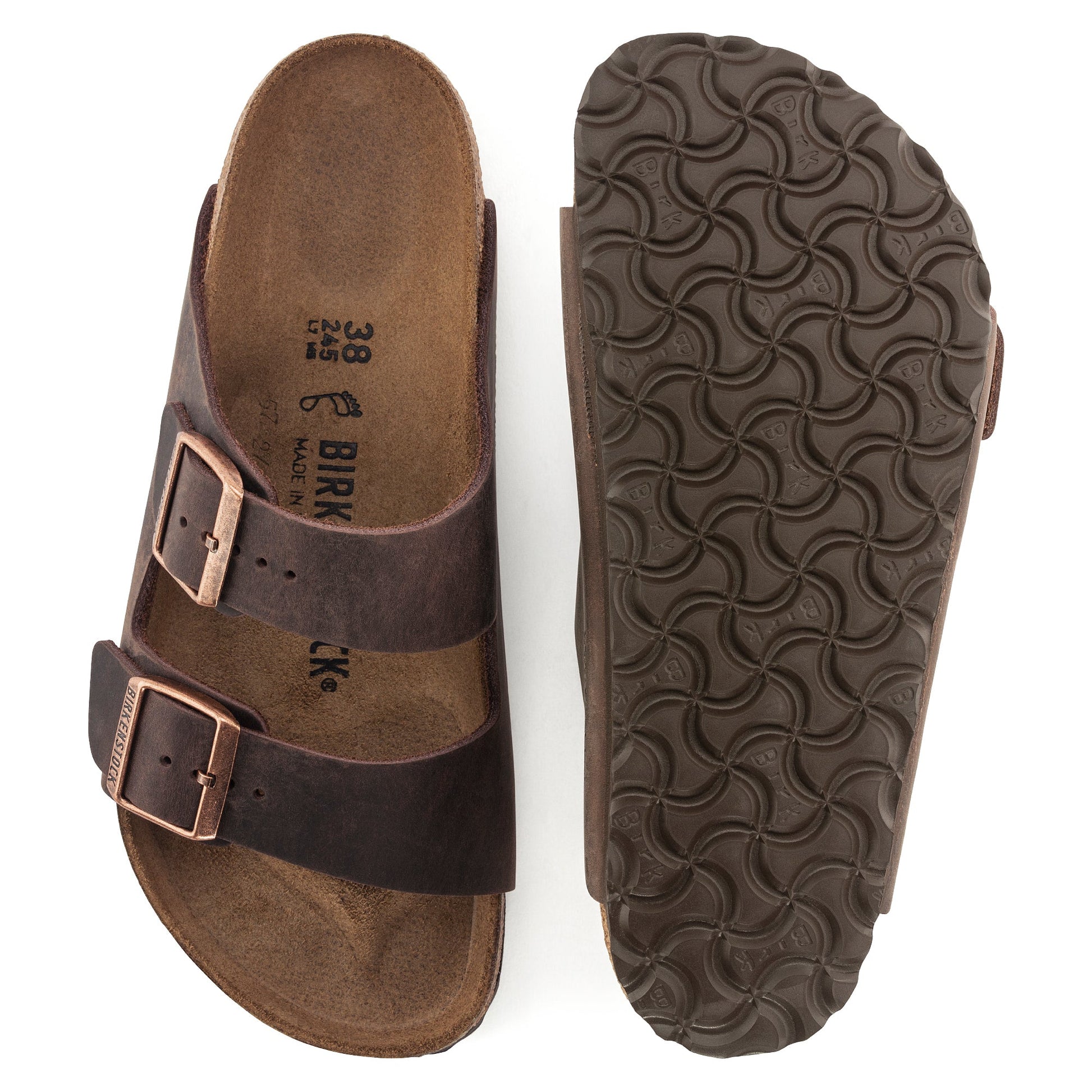 Birkenstock Arizona Habana Oiled Leather Regular - 052531 | The Boot Shed