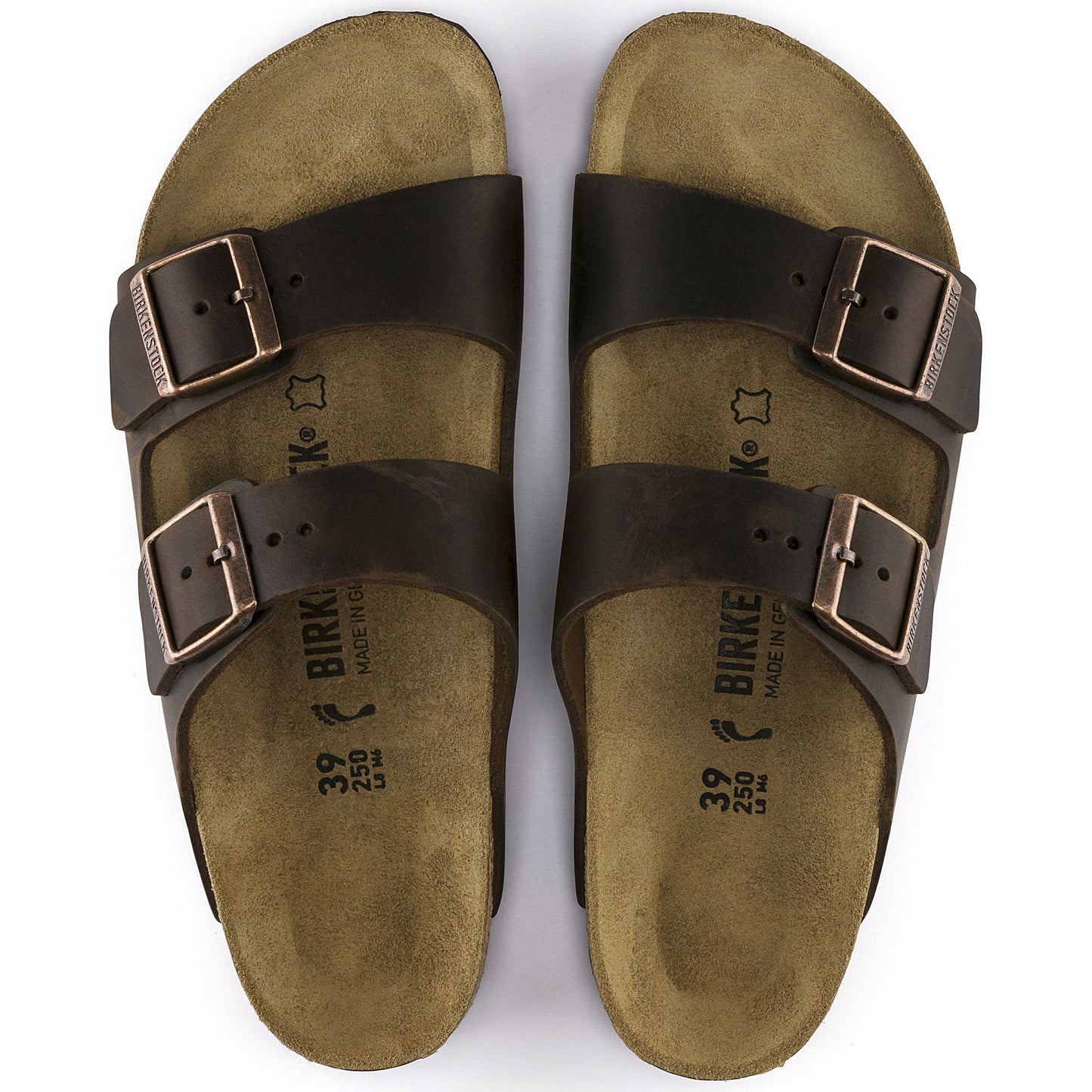 Birkenstock Arizona Habana Oiled Leather Regular - 052531 | The Boot Shed