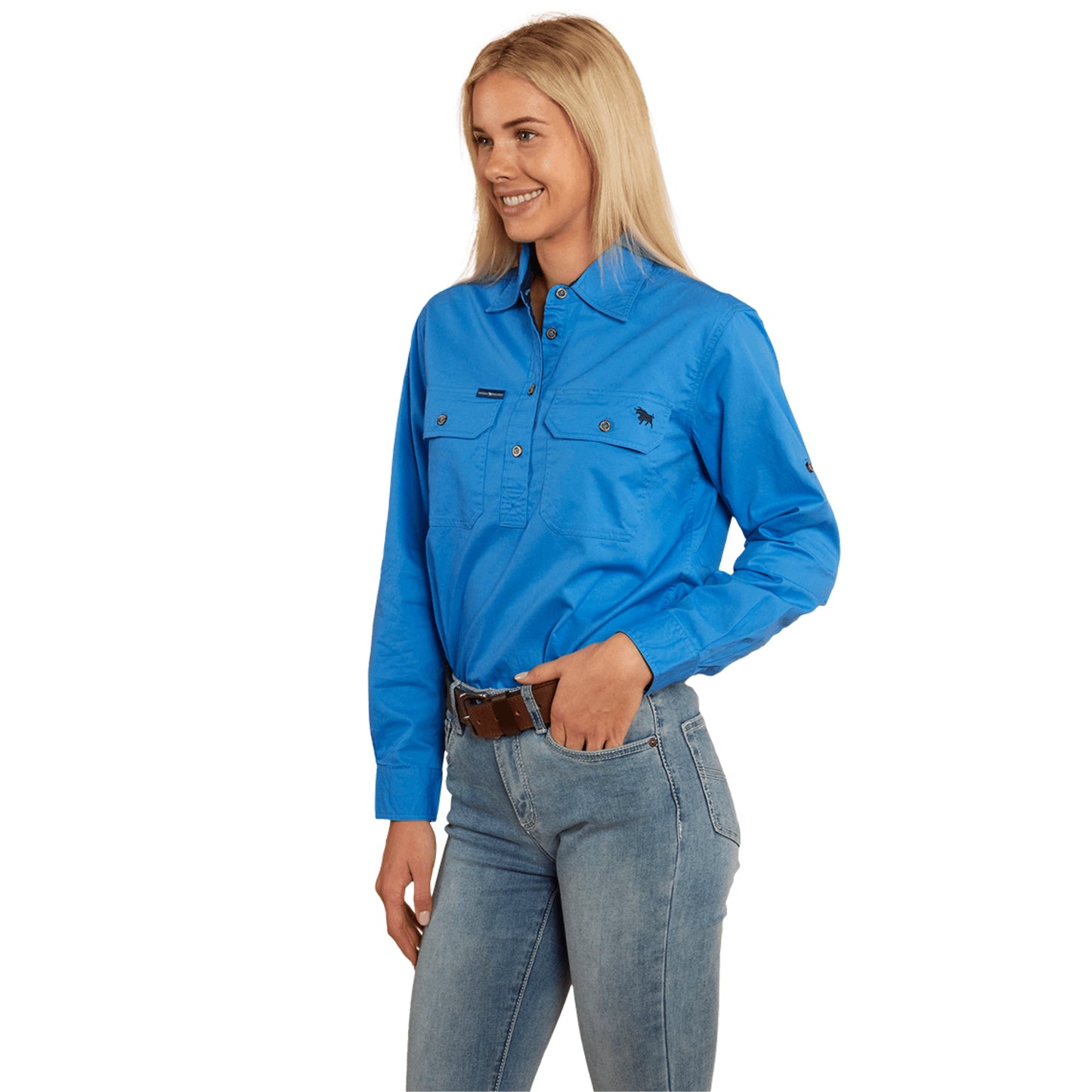 Ringers & Western Pentecost River Womens Half Button Work Shirt  - 171210002